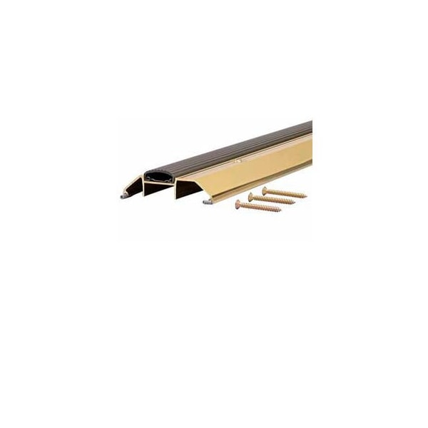 M-D Building Products M-D Deluxe Low Threshold W/Vinyl Seal, 09159, 72", Brite Gold - 9159