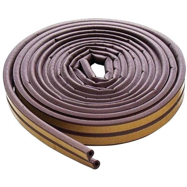 M-D Building Products Weatherstrip Tape, 1132 in W, 17 ft L, EPDM Rubber, Brown - 63602