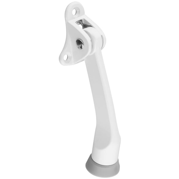National Hardware National Hardware Zinc w/Rubber Tip White Kick-Down Door Holder Mounts to door - N248-435
