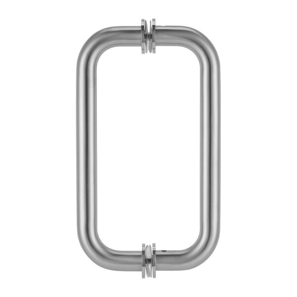 Richelieu 6inch 152 mm Center to Center Tubular BacktoBack Pull for Glass Shower Door, Brushed Nickel - SDTRDB07506195