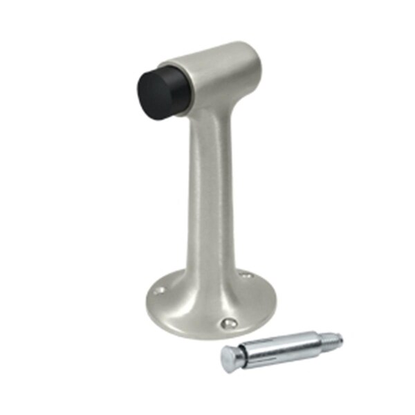 Patioplus 6 in. Heavy Duty Floor Mount Bumper, Satin Nickel - Solid - PA2667107