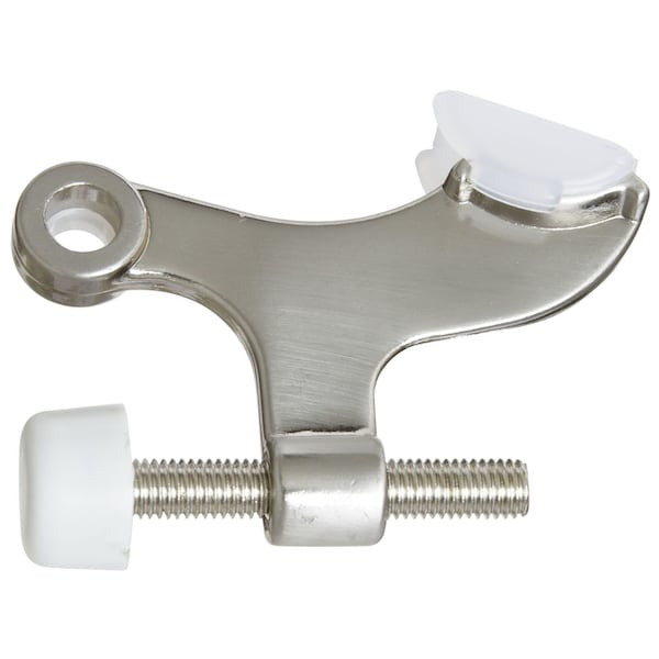National Hardware National Hardware Zinc w/Rubber Tip Satin Nickel Silver Hinge Pin Door Stop Mounts to door - N325-811