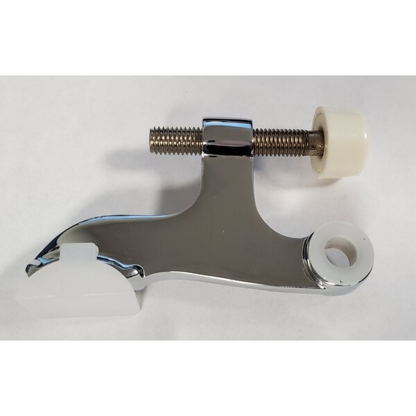 Ives Ives 0.6 in. W X 3 in. L Brass Bright Chrome Silver Hinge Pin Door Stop Mounts to door - 70B26