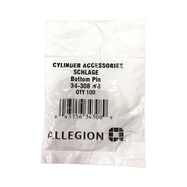 Schlage Schlage F-Series No. 8 Brass Lock Bottom Pins 100 pk - 34-308