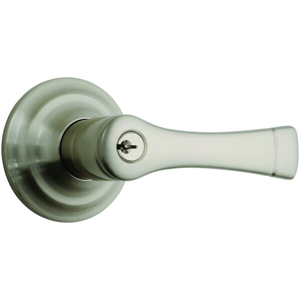 Brinks Commercial Brinks Push Pull Rotate Harper Satin Nickel Entry Lever KW1 1.75 in. - 23012-119