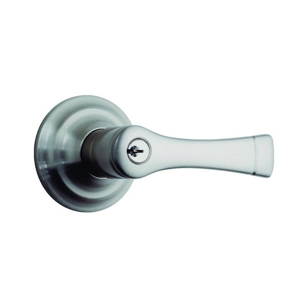 Brinks Commercial Brinks Push Pull Rotate Harper Satin Nickel Entry Lever KW1 1.75 in. - 23012-119