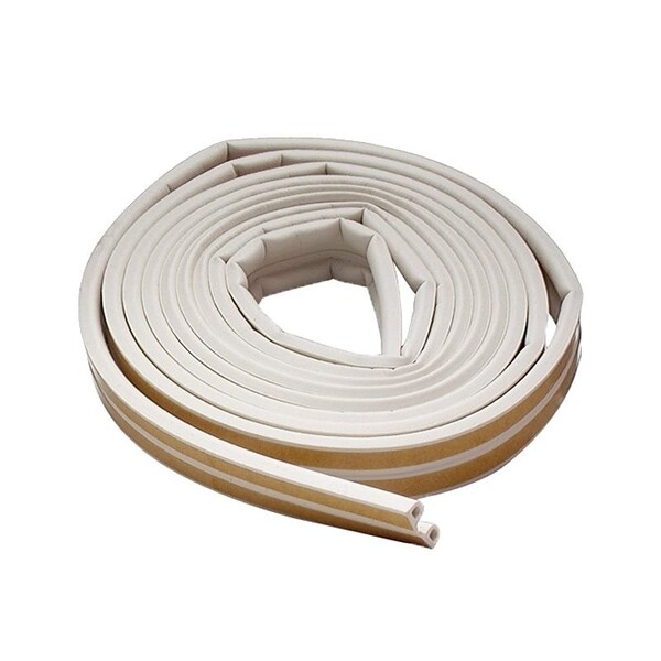 M-D Building Products 0 Weatherstrip Tape, 38 in W, 17 ft L, EPDM Rubber, White - 2618