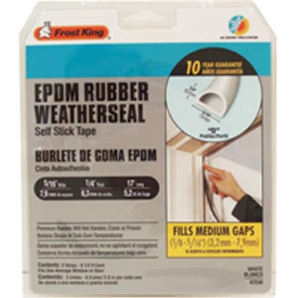 Thermwell Products Thermwell Products V25BA 0.37 x 0.25 x 17 Ft. Brown Weatherstrip - 7017296