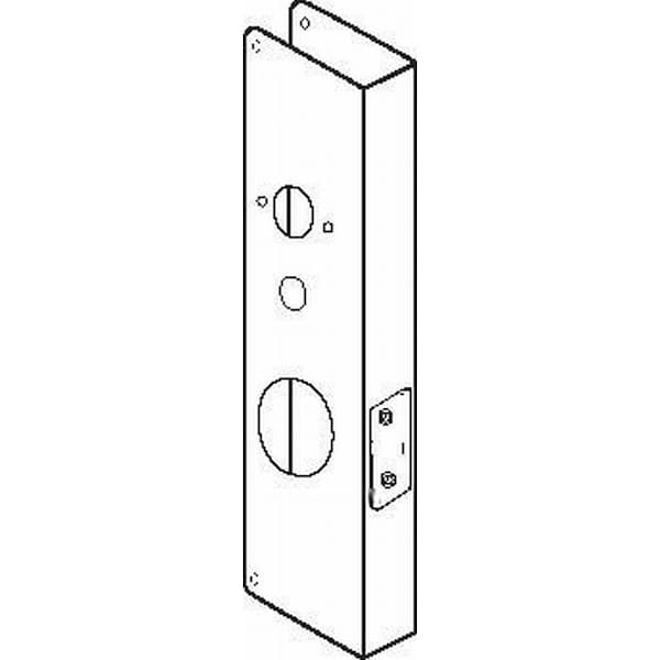 Don-Jo Classic Wrap Around for Cylindrical Door Lock with 2-1/8" Hole with 2-3/8" Backset and 1-3/4" Door - CW6110B