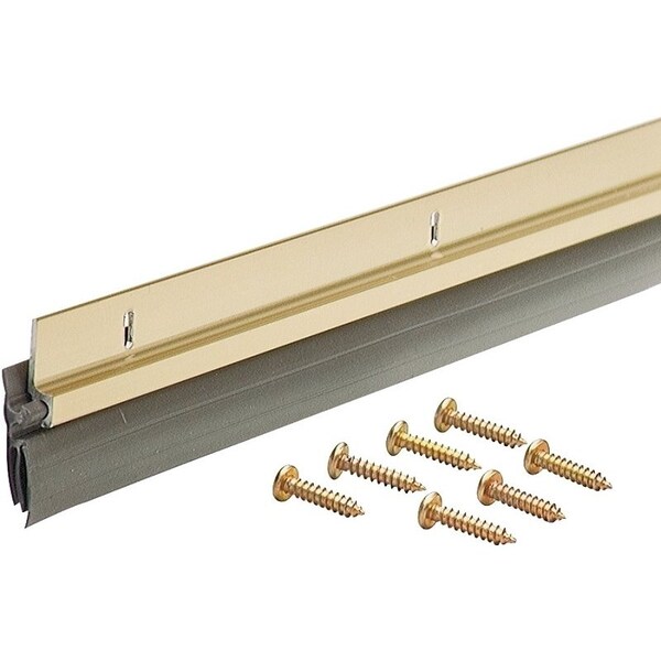 M-D Building Products 0 Door Sweep, 36 in L, Aluminum Flange, Vinyl Insert - 5702