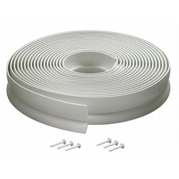 Homepage 30 ft. White Vinyl Garage Door Seal For Top & Sides - HO778274