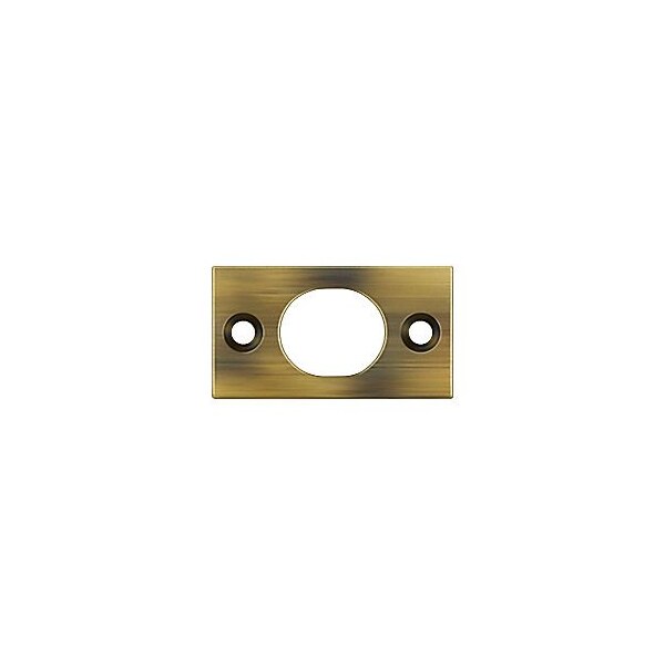 Deltana SP6FBU5 Strike Plate For 6 Flush Bolt Antique Brass, 10PK - SP6FBU5-XCP10
