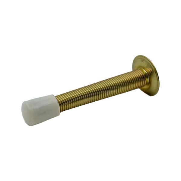 Ives Commercial Steel 3in Flexible Door Stop Bright Brass Finish - 060F3