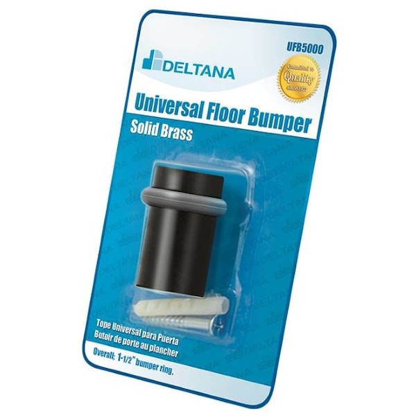 Deltana Universal Floor Bumper Blister Pack, 2" Oil Rubbed Bronze - UFB5000BP10B