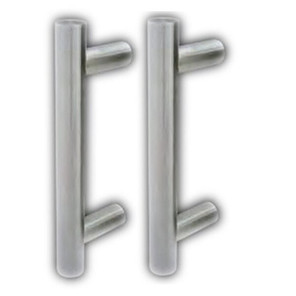Inox T-Shape Pull 7/8" Tube Dia 5-1/2" CtC 45 deg 8" Lgt 32D BTB MicroArmor - PHIX330.512.8-32D-BTB-AM