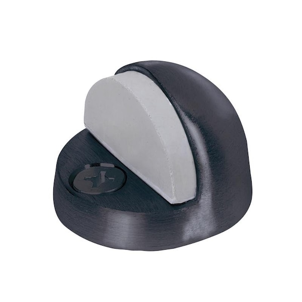 Remington Tell Manufacturing 2 in. L Stainless Steel Matte Black Door Stop Mounts to floor 1-7/8 in. - DT101946