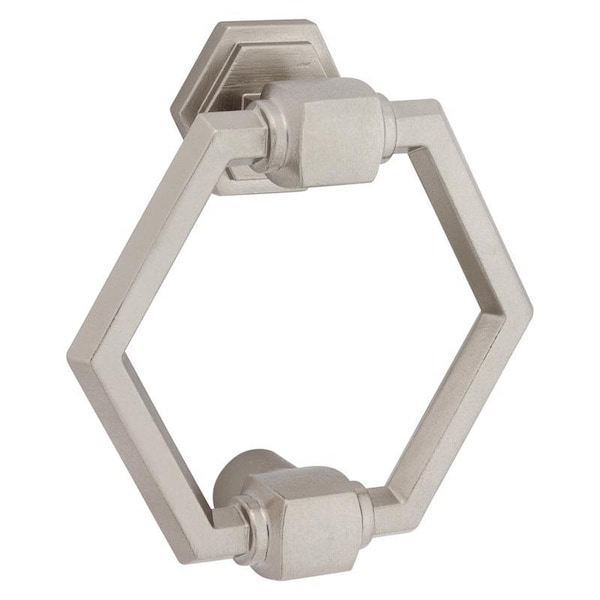 National Hardware National Hardware Powell 4 in. L Satin Nickel Die Cast Zinc Door Knocker - N336-707