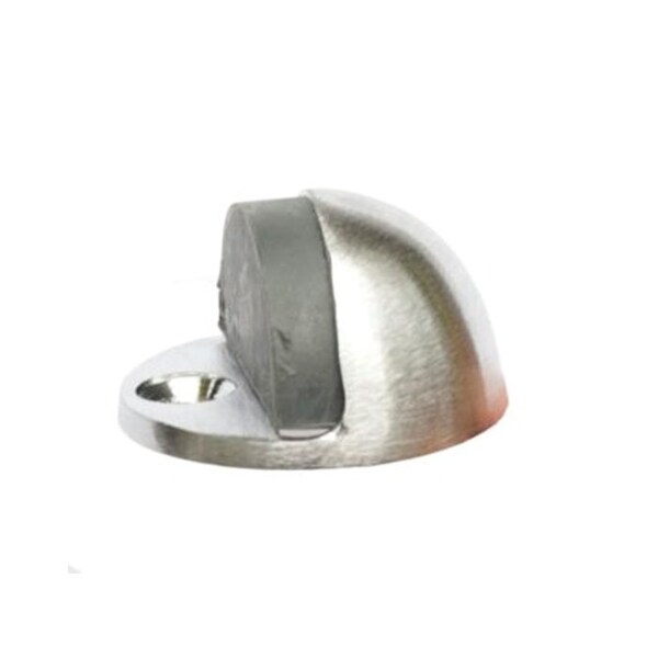 Orca Hardware Low Rise Dome Floor Stop With Gray Tip, US26D Satin Chrome Finish - TH-23LP-26D