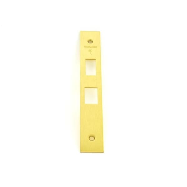 Schlage Commercial Armor Front and Screws for L9050; L9060; L9070; or L9080 Bright Brass Finish - 09663605