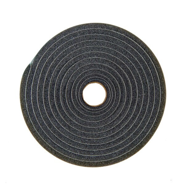 Zoro Select 1/2"W x 3/8"H x 17'L, Foam Seal, Gray - 2RRE8