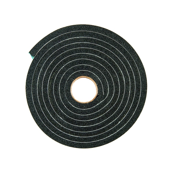 Zoro Select Foam Seal, 10 ft., 3/4 in. W, Black, Rubber - 2RRF4