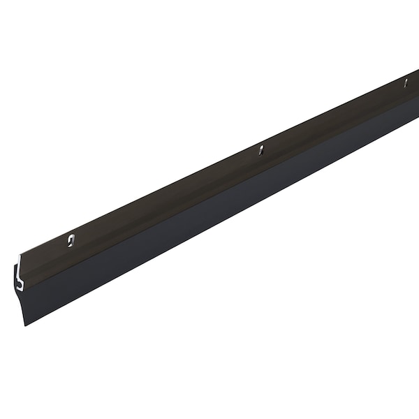 Zoro Select Door Sweep, 3 Ft L, PVC Vinyl, 1/4 In W - 1VZT3