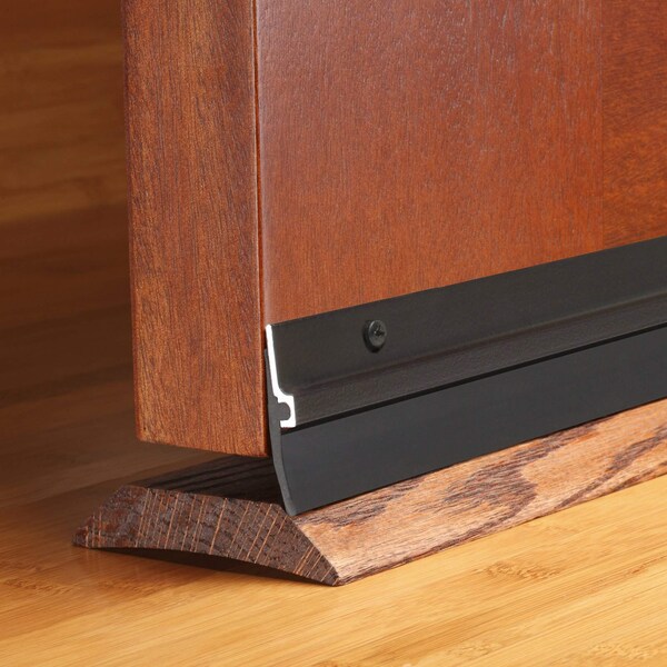 Zoro Select Door Sweep, 3 Ft L, PVC Vinyl, 1/4 In W - 1VZT3