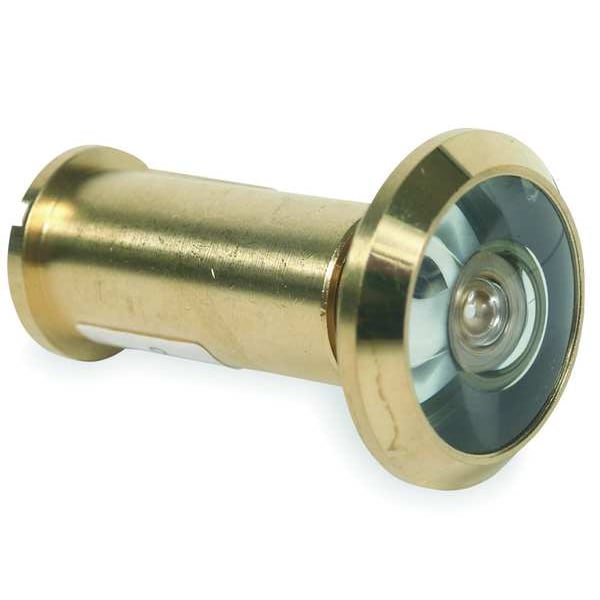 Zoro Select Door Viewer, Brass, 200 Deg Viewing Angle - 1HEW3
