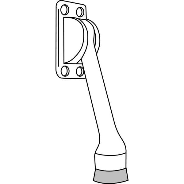 Rockwood Lever Door Holder, Satin Chrme, Cast Brass - 461L.26D