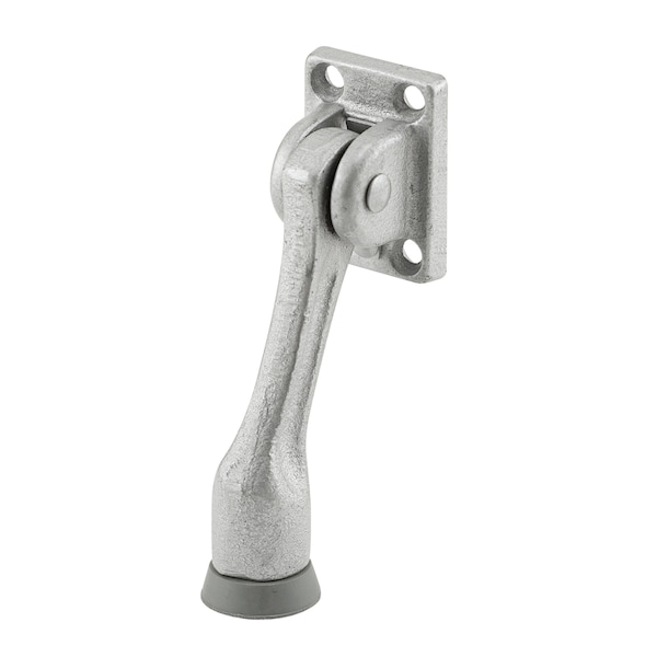 Prime-Line Cast Iron, Aluminum Finish, Drop Down Door Holder Single Pack - J 4551
