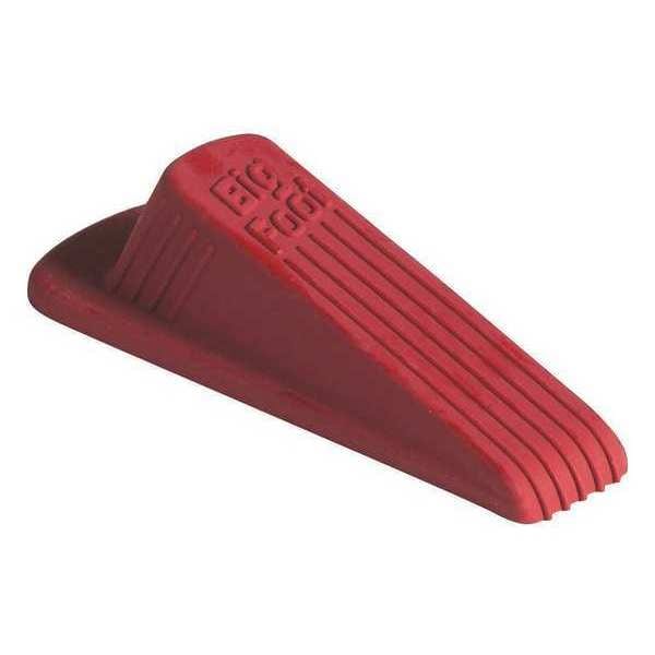 Big Foot Door Wedge, Vulcanized Rubber, Red, 1-1/4"H x 2"W - 910