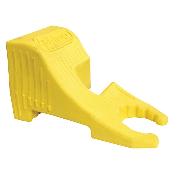 Tolco Door Wedge, Yellow, 4 in L, PK 6 - 800090