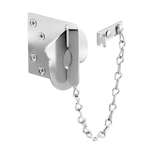 Prime-Line Texas Security Bolt, Stamped Steel Construction, Chrome Plated Finish Single Pack - U 10819