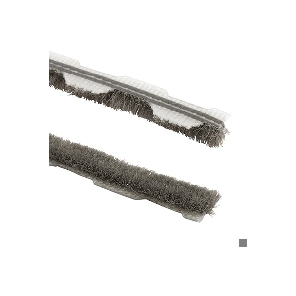 Prime-Line 1/4 in. Gray, Wool Pile, Weatherstrip (18 Foot) - T 8659