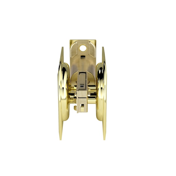 Richelieu 2 716inch 62 mm Square Pocket Door Privacy Pull, Bright Brass - 17SBB42