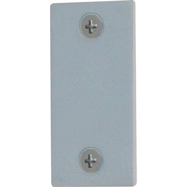 Prime-Line Steel Door Edge Hole Filler Plate, 1 in., Gray Finish Single Pack - U 9520