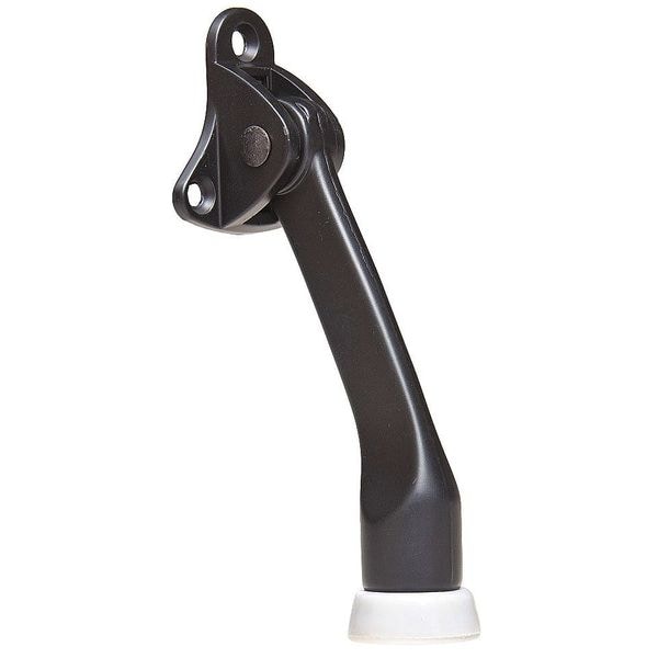Kaba Ilco Lever Door Holder, Cast Zinc, Black, 1-55/64"H x 1-39/64"W - IL-KDDH-4-BLK