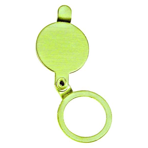 Zoro Select Door Viewer Cover, 9/16" Hole Dia., PR - 19-5002PB