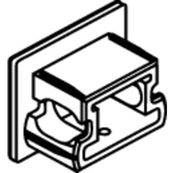 Lcn End Cap, Silver, Aluminum, 1 in. L - 4040SE-73