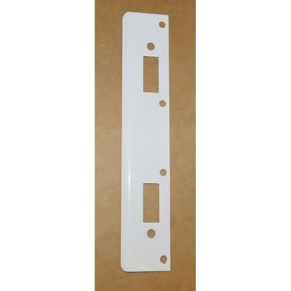 Don-Jo 1-3/8" x 12" Double Hole Strike for 5-1/2" and 6" Centered Locksets - FL212N6WH