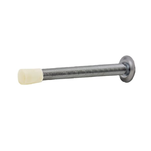 Ives Commercial Steel 4in Flexible Door Stop Satin Chrome Finish - 061F26D