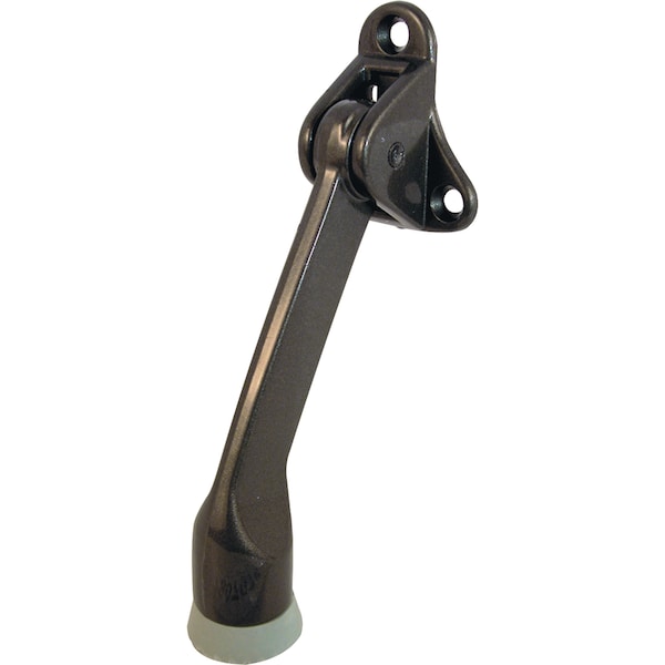 Prime-Line 3 Hole Bronze Diecast Spring-Loaded Door Holder Single Pack - J 4533