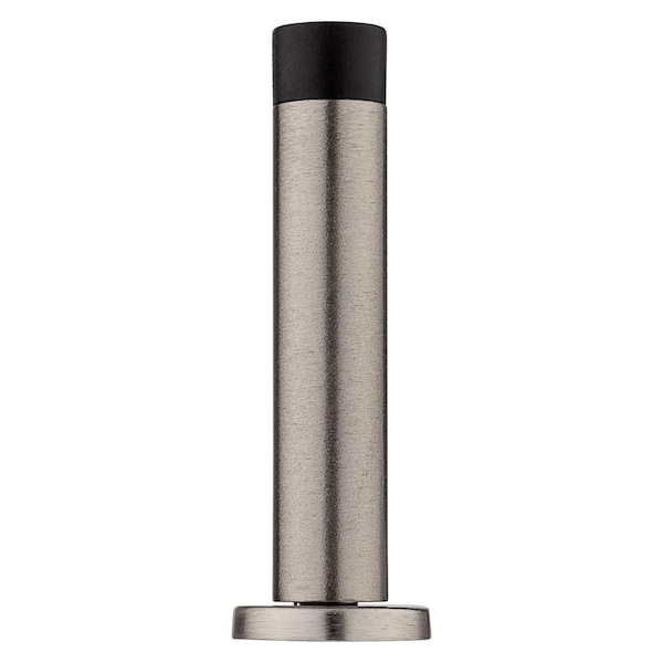 National Hardware National Hardware Cooper 3 in. L Aluminum Satin Nickel Silver Door Stop Mounts to door and wall 1 in - N830-522