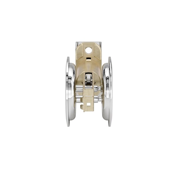 Richelieu 2 716inch 62 mm Round Pocket Door Passage Pull, Chrome - 17RC10