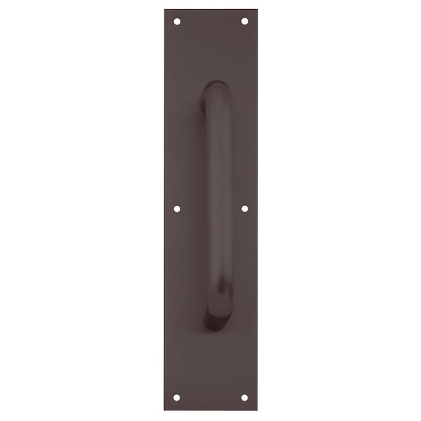 Ives Pull Plate, 8-in CTC, 3/4-in Diameter, 1-1/2-in Clearance, 4-in x 16-in, Oil Rubbed Bronze - 8302-8 US10B 4X16