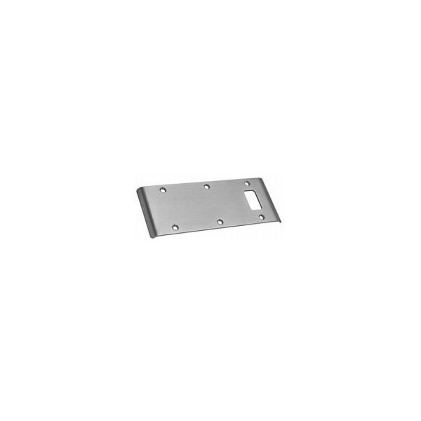 Best Hinges 5-3/4in Double Lipped Strike for 1/8in Inset Hung Doors # 100300 Satin Chrome Finish - DLS126D