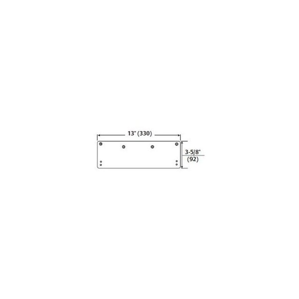 Pg Perfect Low Ceiling Clearance Door Holder Drop Plate for 8000 Series, Aluminium - PG1633649