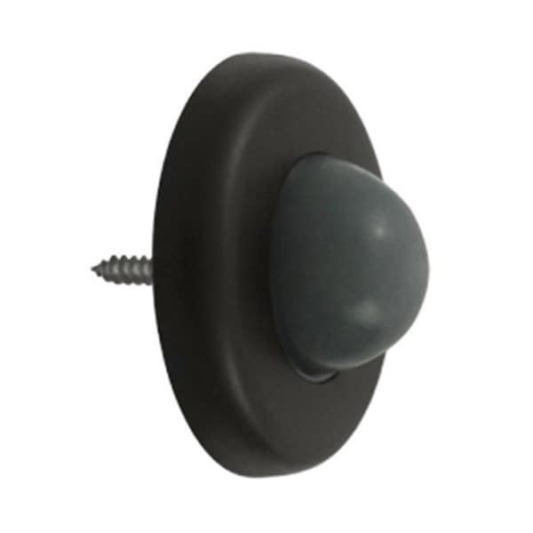 Patioplus 2.5 in. Diameter Wall Mount Convex Flush Bumper; Oil Rubbed Bronze - Steel - PA569677