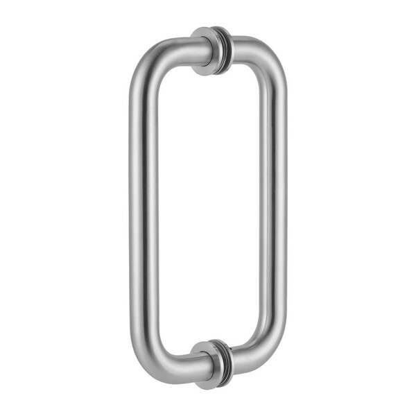 Richelieu 8inch 203 mm Center to Center Tubular BacktoBack Pull for Glass Shower Door, Brushed Nickel - SDTRDB07508195