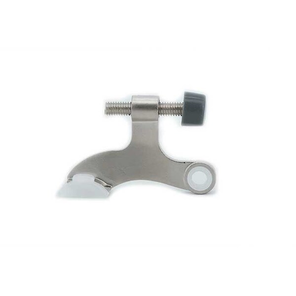Orca Hardware Hinge Pin Door Stop, Xtra Duty, With Grey Tip, Zinc Alloy, US15 Satin Nickel Finish - TH-HPXD-15